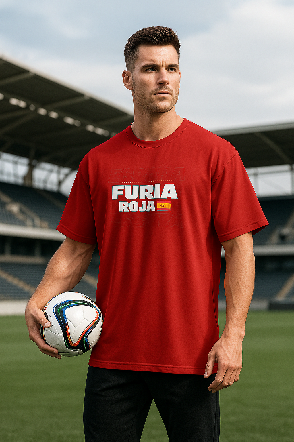 Sports Edition Oversized | Red Unisex T-shirt | #SD05