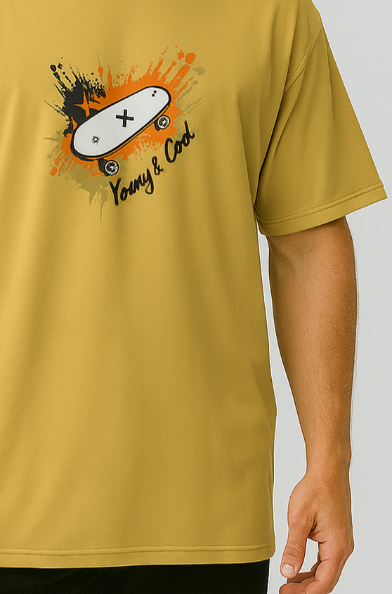 Oversized | Yellow Unisex T-shirt |  #OD32