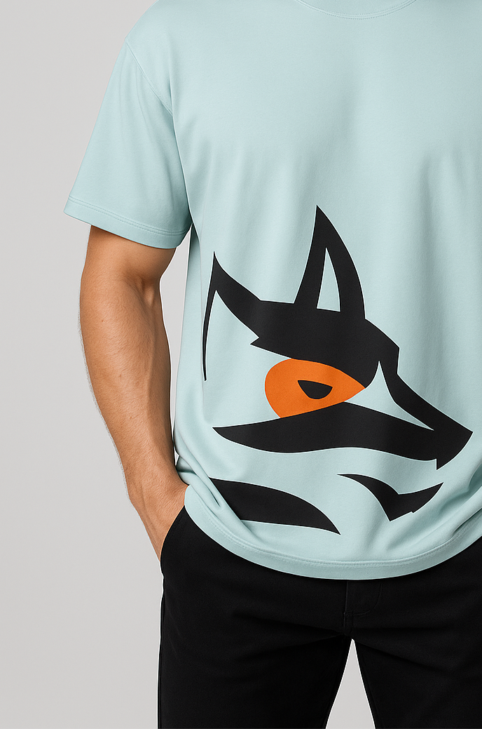 Oversized | Aqua Unisex T-shirt |  #0D47