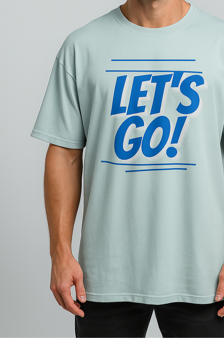 Oversized | Aqua Unisex T-shirt |  #OD45