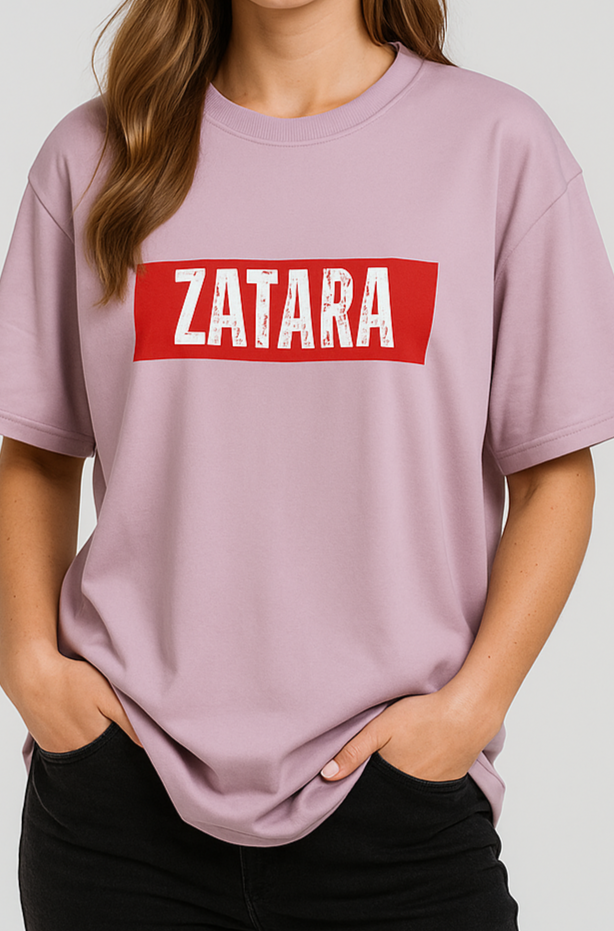 Oversized | Pink Unisex T-shirt | #OD62