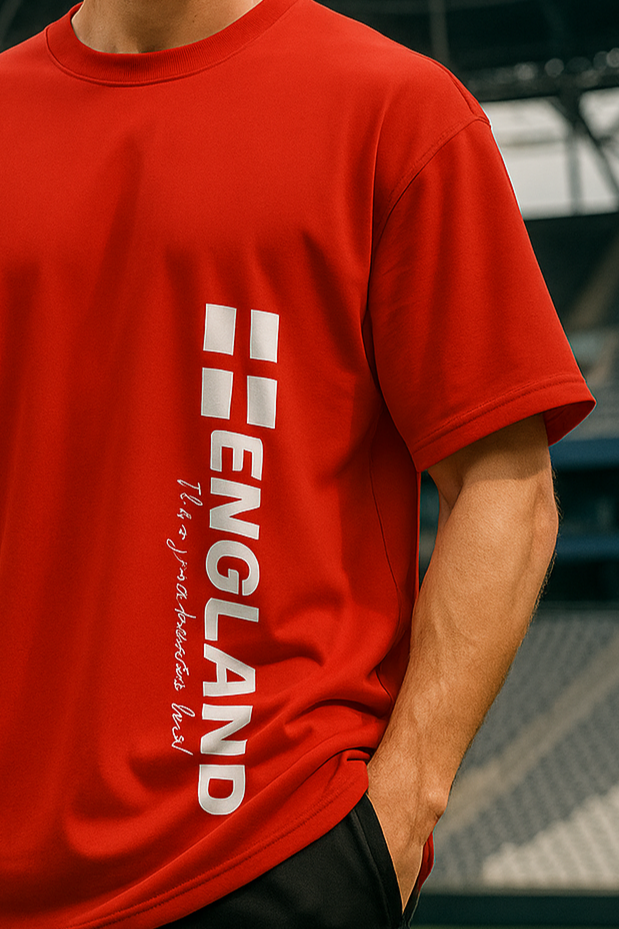 Sports Edition Oversized | Red Unisex T-shirt | #SD02
