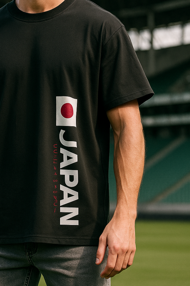 Sports Edition Oversized | Black Unisex T-shirt | #SD04