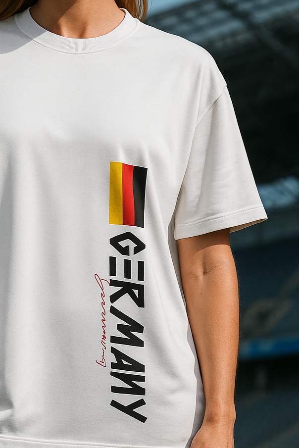 Sports Edition Oversized | White Unisex T-shirt | #SD08