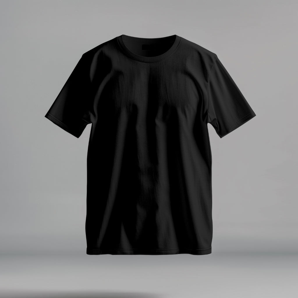 Black Plain Tshirt