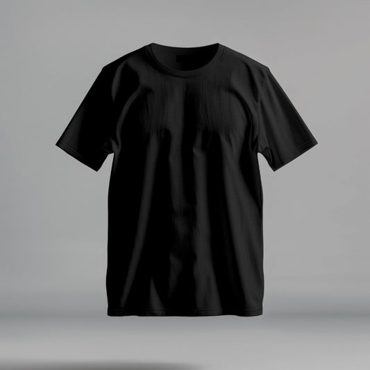 Black Plain Tshirt